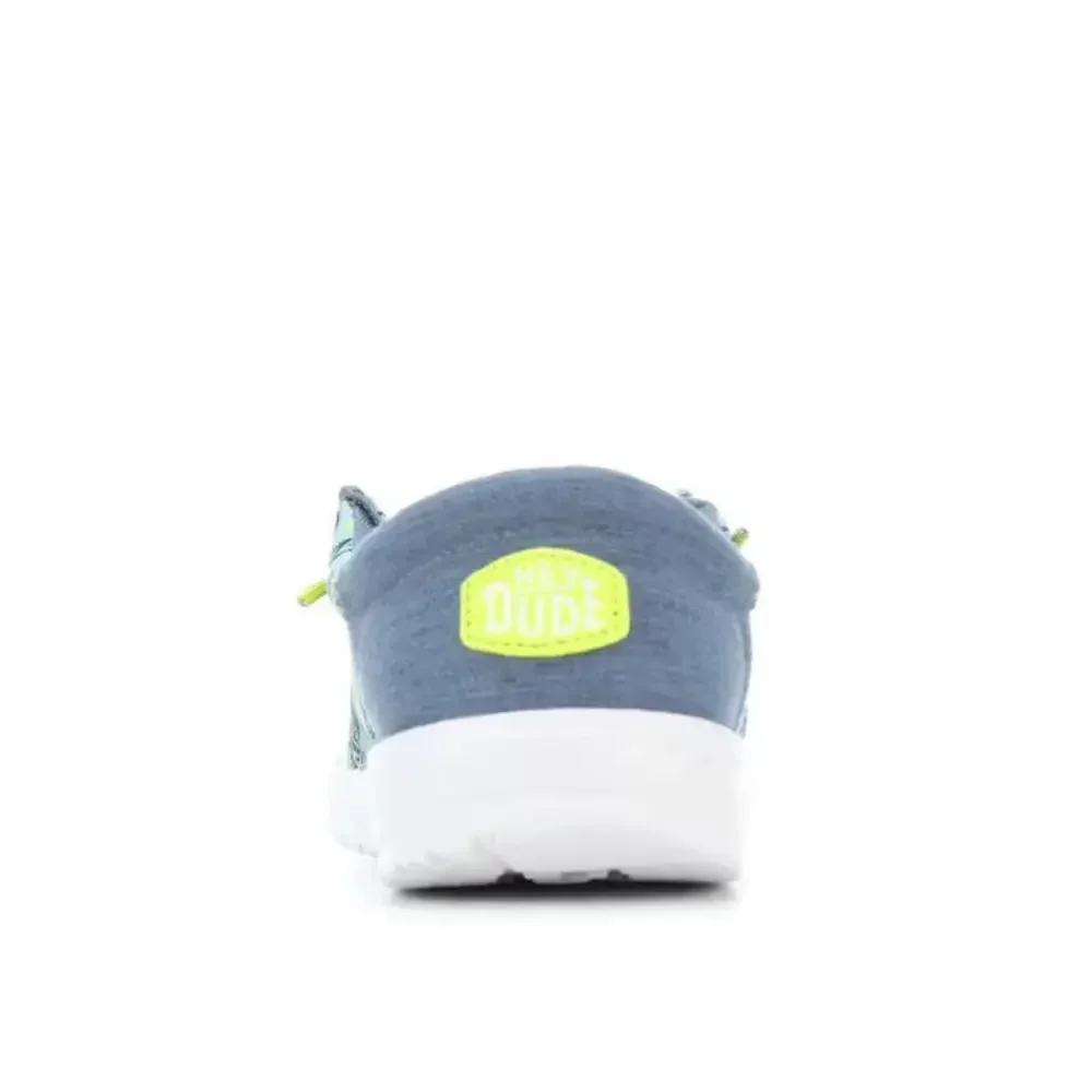 Hey Dude Wally Funk Graffiti Mix 42627-425 Toddler Blue Casual Shoes UWU1041